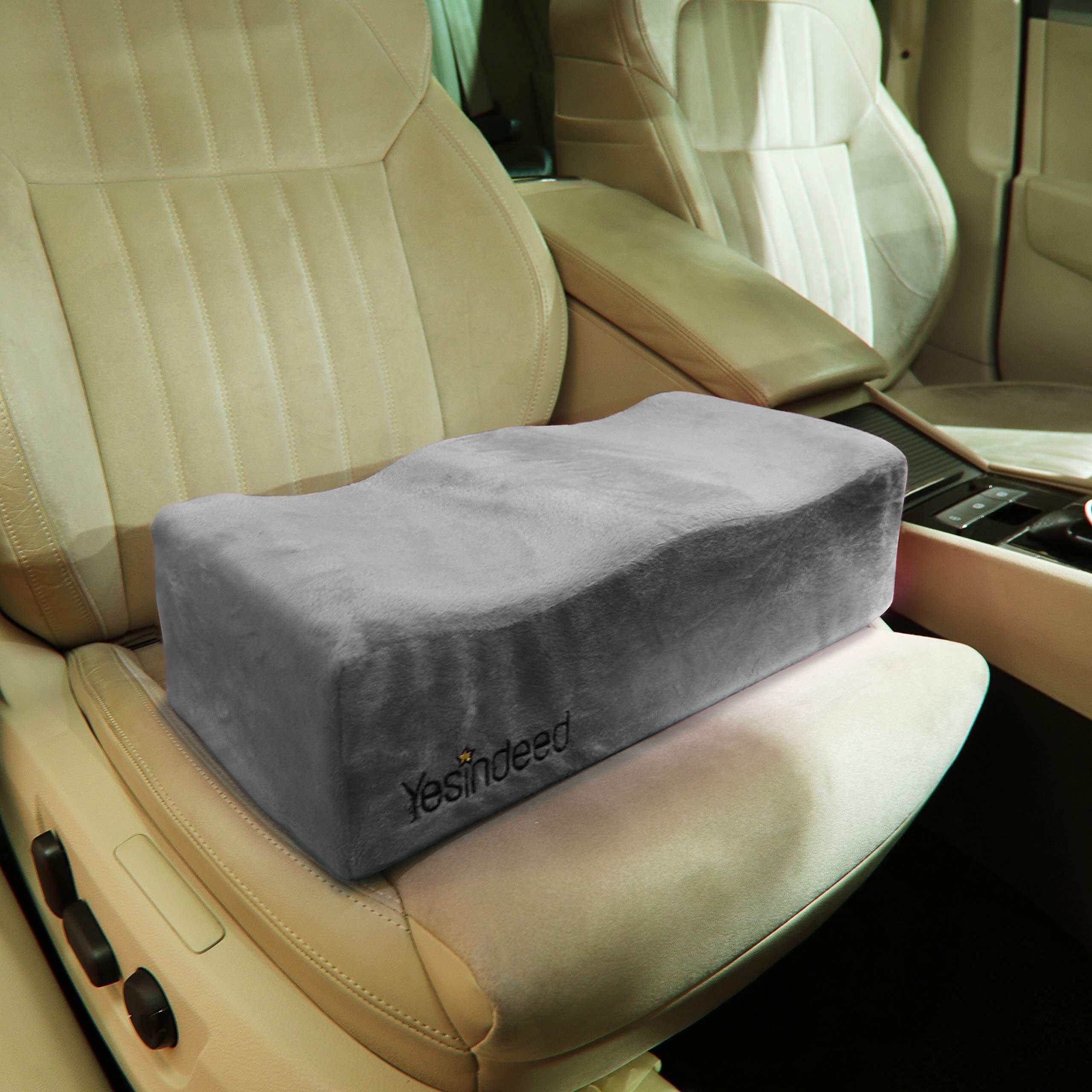 YESINDEED Brazilian Butt Lift Pillow – Dr. Approved for Post Surgery Recovery Seat – BBL Foam Pillow + Cover Bag Firm Support Cushion Butt Support Technology - Grey - Image 6